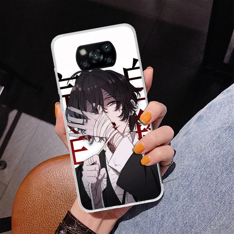 Bungo Stray Dogs Dazai Phone Case For Xiaomi Poco X7 X6 X5 Pro F7 Ultra Redmi 15C 15 13C 13 12C 12 10 10A 10C 9 9A 9C 9T Cover P