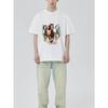 Men's T-Shirt Black Three Horses Running Print Casual Wear For Everyday Outfits And Outdoor Activities