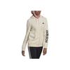 adidas Side Logo Brand Print Athletic Zip-Fit Hoodie Women Hoodies Off-White HL2066