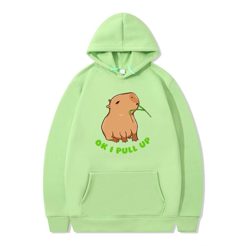 Autumn and winter animation funny hoodie men's and women's sweater hooded and velvet one piece