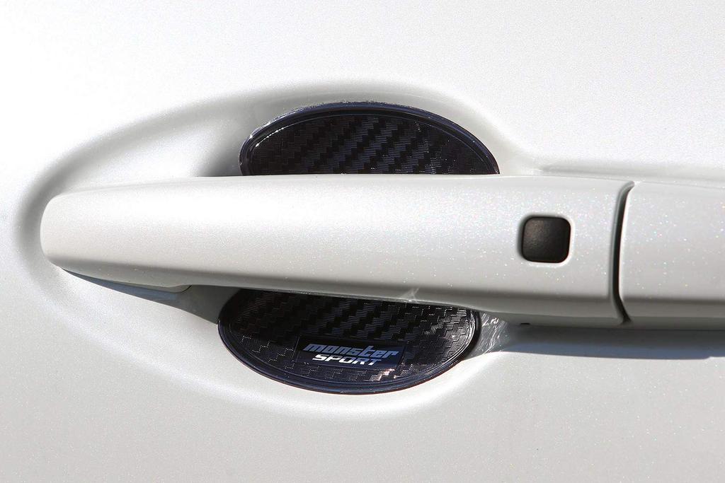 MONSTER SPORT 792500-7600M Door Handle Protector, Swift Sports (ZC83S/ZC13S, Others), Set of 2, Scratch Resistant, Protection, Made in Japan, Black