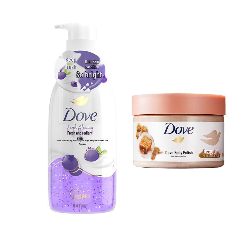 Dove Body Wash & Scrub Value Set