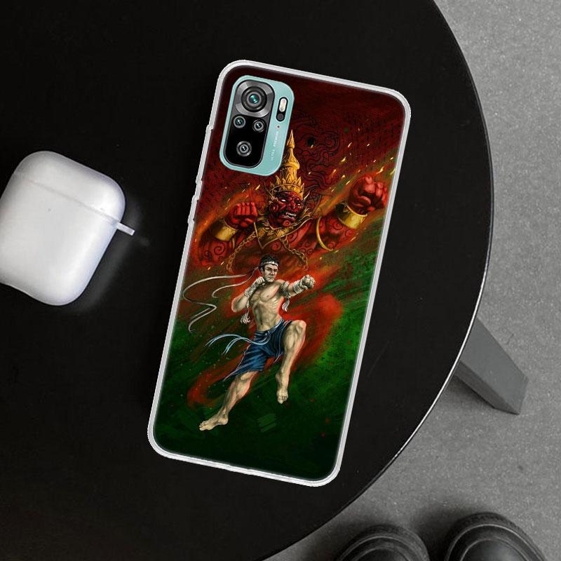 Muay Thai Fight Boxing Phone Case Cover for Xiaomi Redmi Note 15 14 13 12 11 Pro Plus 14S 12S 11S 11T 11E 10S 10 Customized Fund