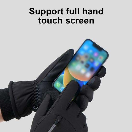 Mănuși de schi de iarnă Mănuși termice rezistente la apă cu ecran tactil Mănuși calde, rezistente la vânt, vreme rece
