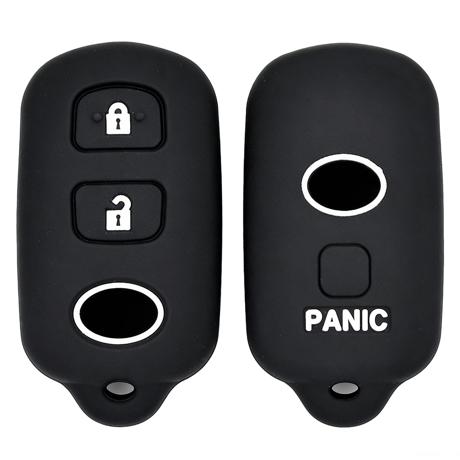 

For Toyota FJ Cruiser Highlander 4Runner Celica Camry Corolla Echo Prius Yaris Tundra Avalon Silicone Remote Key Fob Cover Case чёрный