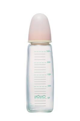 ChuChu Slim Glass Baby 240mL Nipple Upgrade Required from Age 0 To Heat-Resistant Bottle, (No Weaning)
