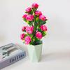 Mother's Day Pot Fake Plant Potted Flower Garden Arrangement Ornaments Room Festival Supplies