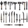 MOC Medieval Weapon Accessories for Building Blocks - Sword Shield Bow Axe Hammer Spear Gun Set