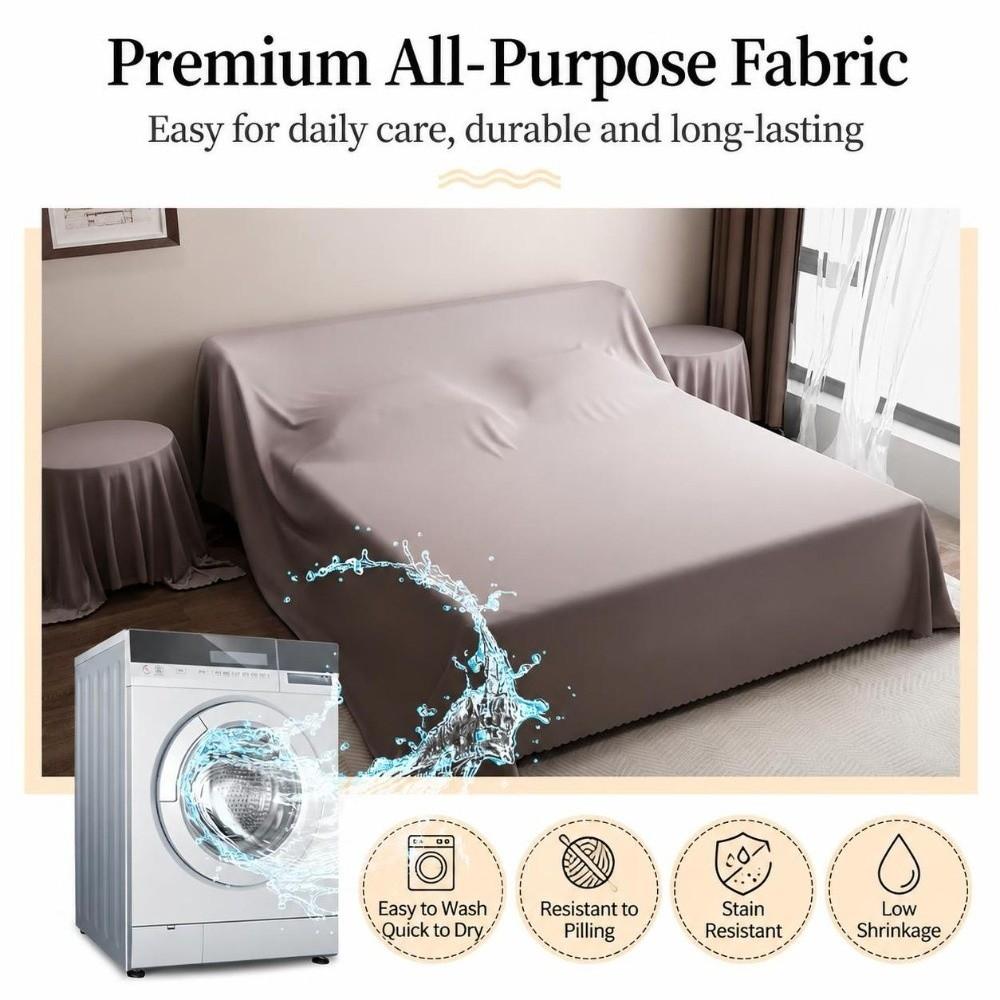 Grey Dust Proof Sheet Breathable Fabric Furniture Protector Anti‑Dust Cloth  Outdoor Garden