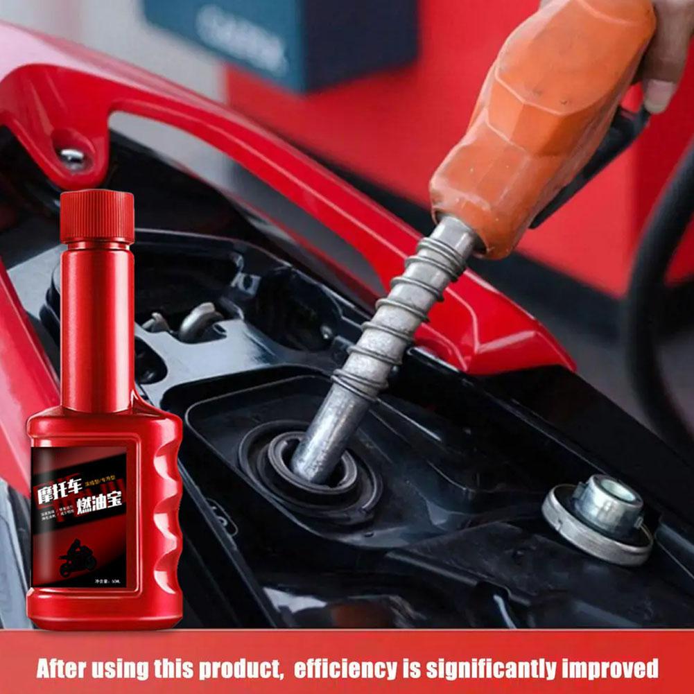 60ml Motorrad Kraftstoffzusatz Motorreinigung Reduziert Kohlenstoffablagerungen Schmiert Energiesparer Motorleistungsverbesserer