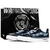 Knu Skool Wan Hua Nong, Haze Blue Grid, Shopping Bag Abrasion Resistant Low Top Skateboard Shoes Unisex Black Blue VN0009QC6BT1(Team113-BOX)
