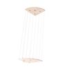 Stuffed Animal Storage Organizer Wooden Length Adjustable Hanging Corner Plush Toys Holder with