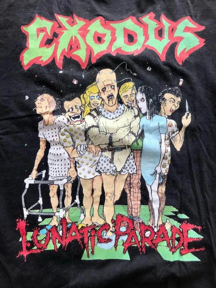 Rare 90s EXODUS LUNATIC PARADE T-shirt unisex S-5XL SG228 Unisex T-Shirt XXL