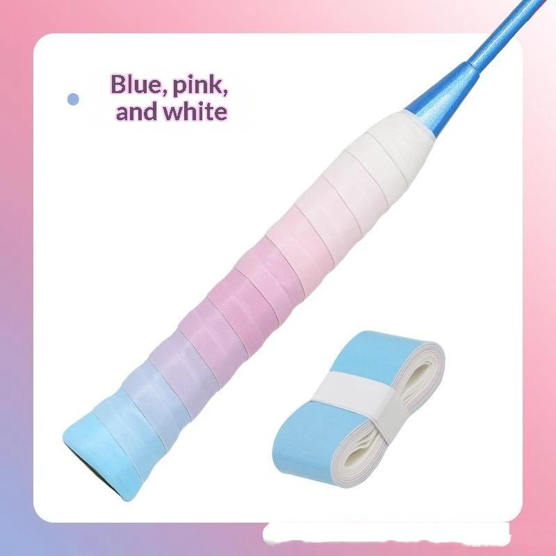 Non-slip Gradient Color Sport Racket Overgrip Sweat Absorbent Durable Grip Tape for Tennis Badminton Training