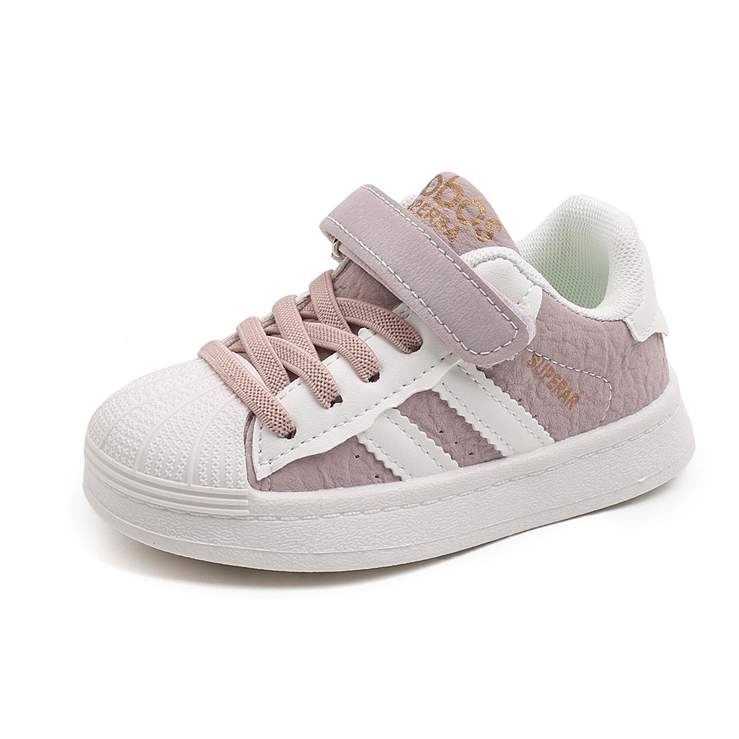 

Classmate children s board shoes 2025 autumn girls shell head sports shoes boys soft-soled casual shoes baby white shoes 22-26 yards 5 pairs in one hand розовый