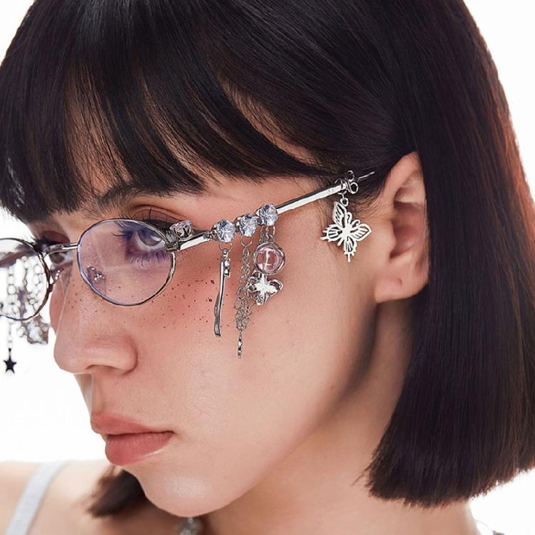 Popular Plain Glasses for Eye Fatigue Reduce with Oval Frame 2000s Cool Eyewears