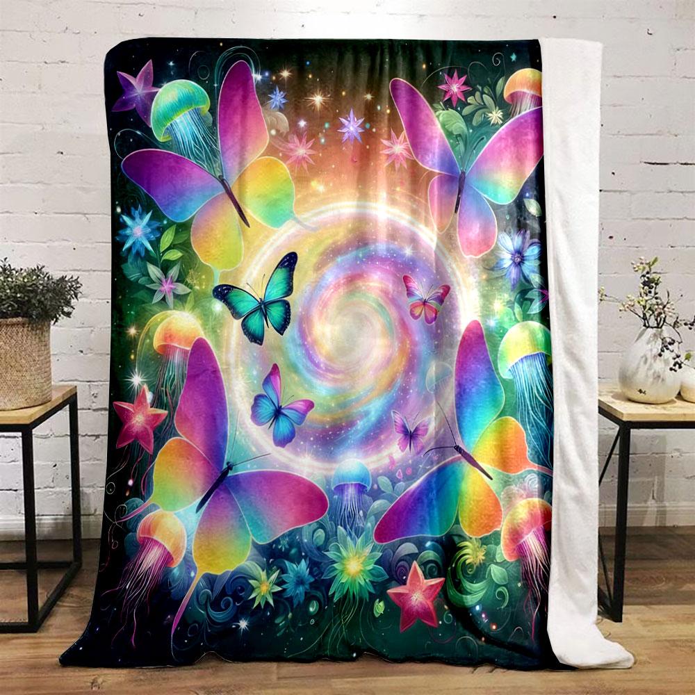 New Product! The Dream Is A Swarm of Butterflies Blanket Home Travel Camping for Adults and Kids Luxury Gifts Multi-Size