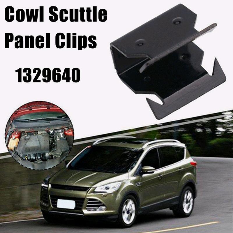2pcs Auto Radiator Grille Buckle Car Rainboard Clip Car Glass Below Panel Clamp Car Accessories for Ford Focus 1998- 1329640
