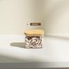 Transparent Plastic Food Jar with Bamboo Lid for Kitchen Storage