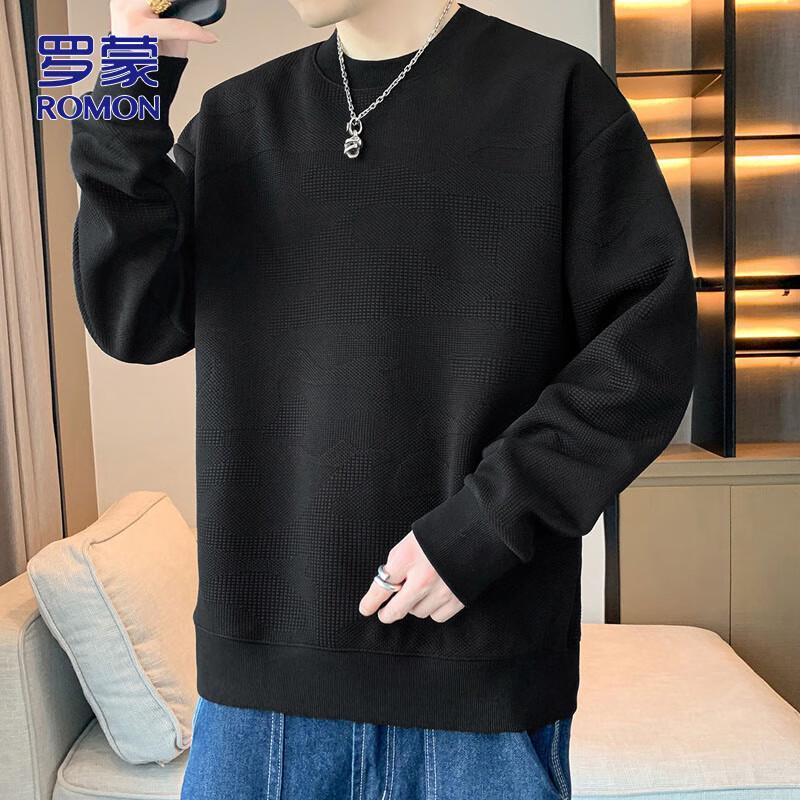 ROMON Men's Fall/Winter Crewneck Sweatshirt