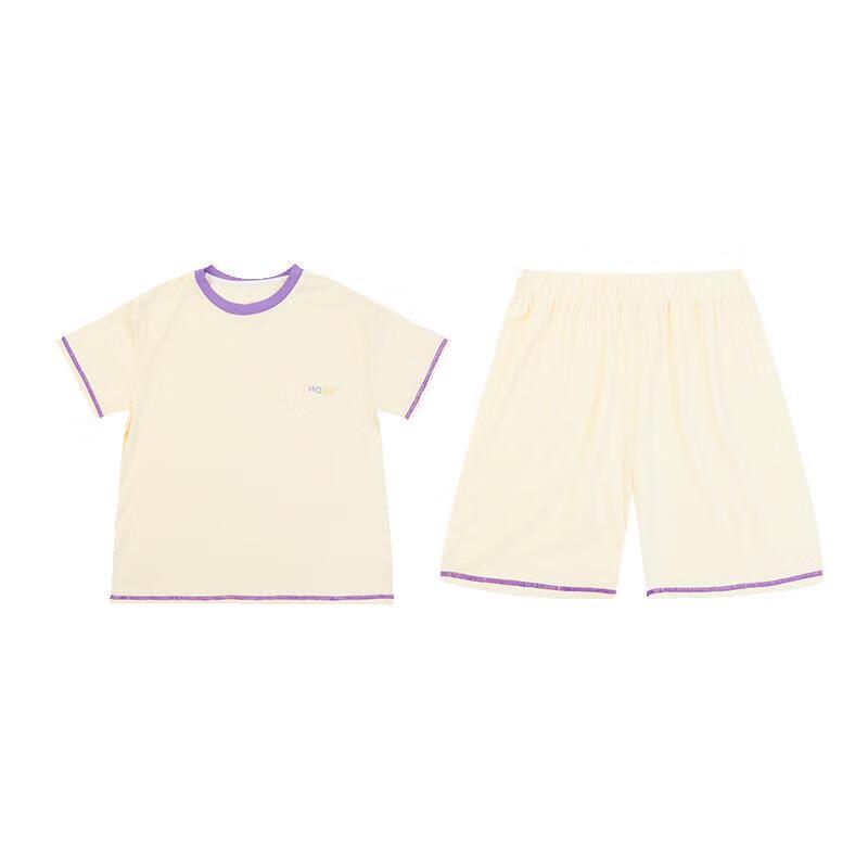 EBAER Kinder Modal Antimikrobielles Kurzarm-Pyjamaset