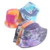 Tie-dye basin hat fashion gradual change color hat go out sun hat street shot bucket hat foldable beach hat