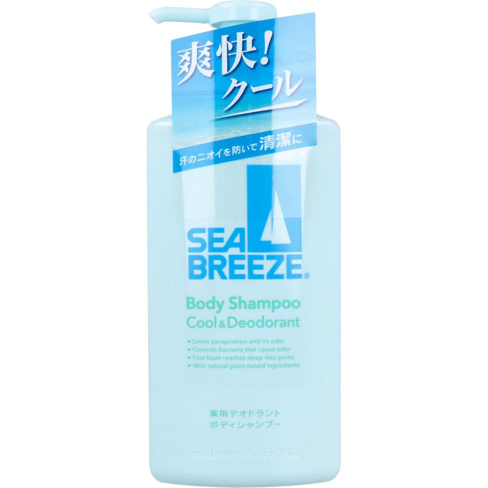 SEABREEZE Medicated Deodorant Body Shampoo Cool & Deodorant 490mL