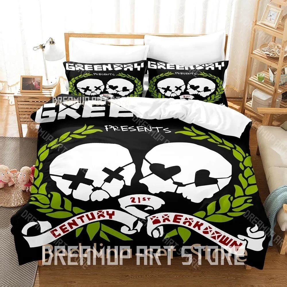 3D Print Green Day AMERICAN IDIOT Bedding Set Single Twin Full Queen King Size Bed Set Adult Kid Bedroom Duvetcover Sets
