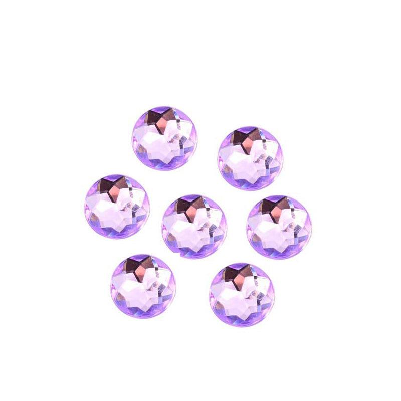 Acrylic Chamfered Flat Bottom Diamond Diy Jewelry Accessories, Round Satellite Silver-Plated Diamond Diy Beauty Loose Bead Accessories