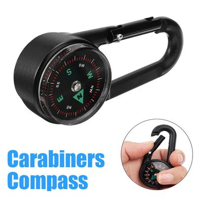 Mini 3in1 Carabiner Thermometer Key Ring Snap Hook Multi-functional KeyChain Outdoor Camping Hiking Tool Accessories