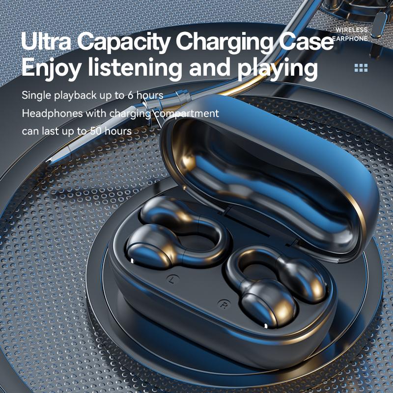 Słuchawki bezprzewodowe z przewodnictwem kostnym Słuchawki douszne Zestawy słuchawkowe Bluetooth do gier Słuchawki sportowe z redukcją szumów