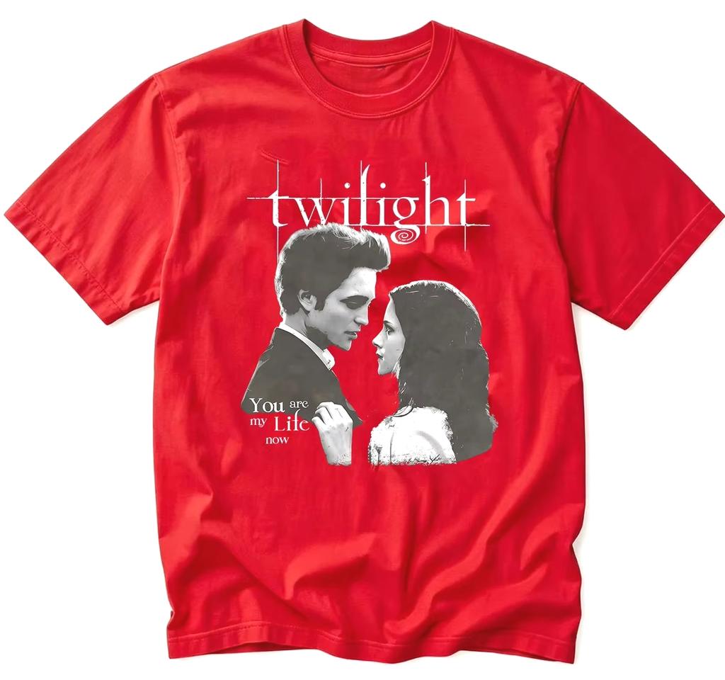 Summer 2026 Movie Twilight Edward Graphic T Shirt Unisex Unisex Harajuku Hip Hop Punk Tshirt Hip Hop Streetwear Oversized Tshirt