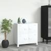 VidaXL Industrial Storage Chest White 75x40x80 Cm Steel 339626