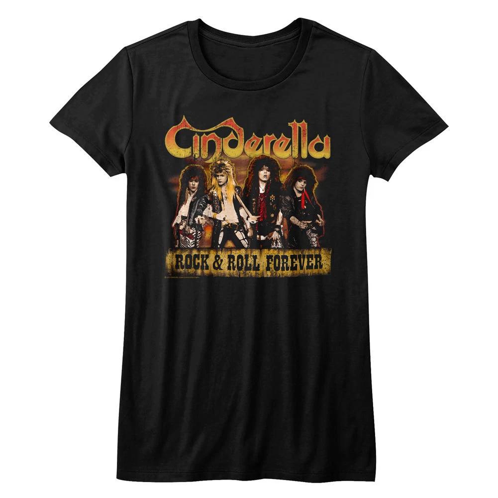 Cinderella Rock & Roll Forever Womans Fitted T Shirt Heavy Metal Music S