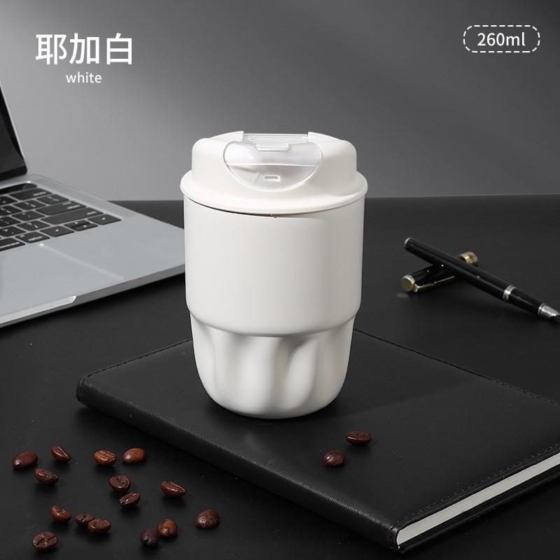 Stainless Steel 316 Double-Drink Insulated Travel Coffee Cup With Straw Lid Portable Mini Thermos Office Outdoor