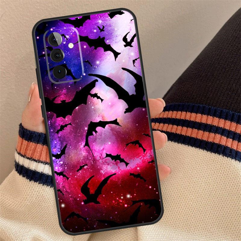 Vampire Bats Full Moon Halloween Case For Samsung Galaxy A54 A34 A14 A56 A36 A16 A06 A13 A53 A12 A22 A32 A52 A35 A17 A15 A55