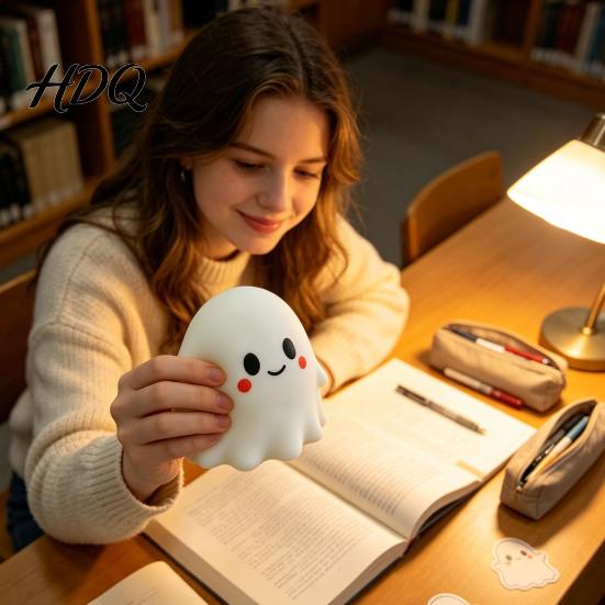 Ghost Sensory Toys 1/2Pcs Halloween Cartoon Squeeze Toy, Bow Stress Relief Calming Toy White Fidget for Kids Adults Party Favors Gadget