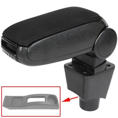 Dacia Sandero I 08-12 Armlehnen-Set SCHWARZER STOFF + Einbausatz