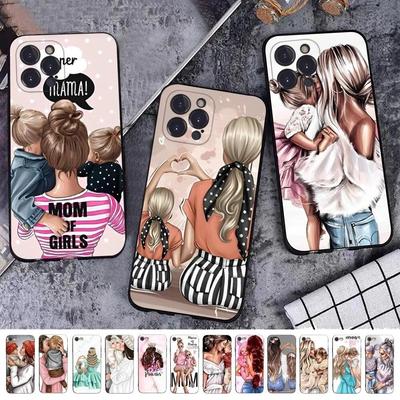 Bebek Anne Kız Oğul Telefon Kılıfı iPhone Samsung Galaxy Redmi Xiaomi Note S A 16 15 14 13 12 11 20 21 22 23 53 54 Pro Plus Ultra Silikon Kapak İçin