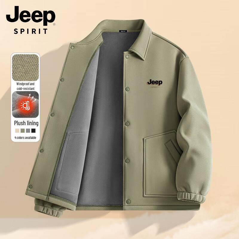 JEEP SPIRIT Men's Fleece-Lined Winter Jacket