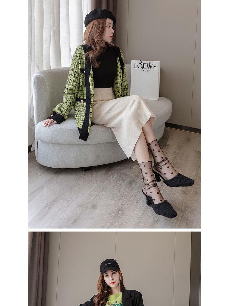 Jupe crayon en laine taille haute: Moulant, Amincissant, Mi-long avec Fente, Parfait pour l'Automne et l'Hiver.