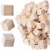 Set of 100 Wooden Building Blocks, Natural Wood, Baby Toy, DIY Educational Toy, 2cm Cubes, for Kids and Babies, DIY Toy, Imagination-Boosting,