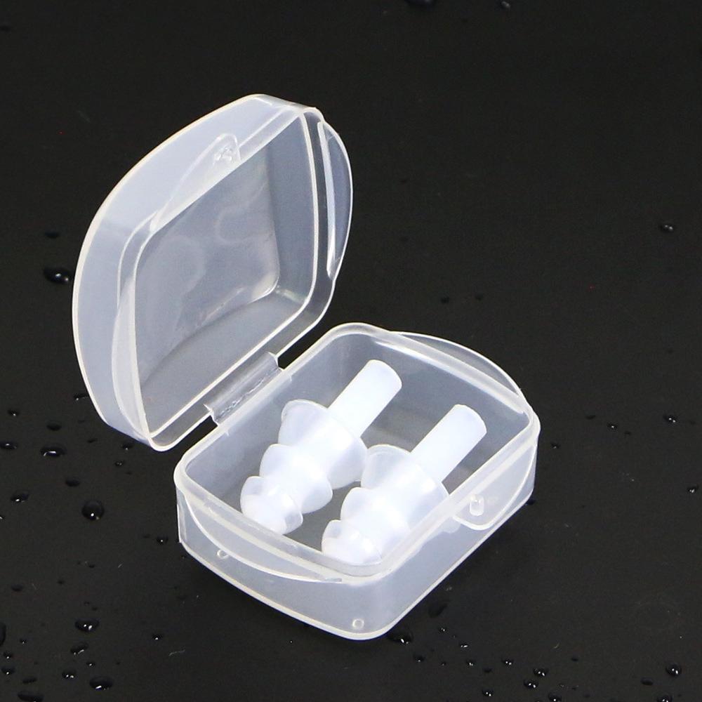 Portable Earplugs for Swimming Classic Durable Waterproof Soft Earplugs Silicone Ears Plugs for Pool Sports Accessories with Box