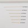 100pcs Color-Retaining 14K Gold-Wrapped T-Needle Accessories, Flat Needle Diy Handmade Beaded,, Ear Jewelry Materials