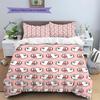 Boo Mario Pattern Bedding Home Decoration Birthday Gift ( 1 Duvet Cover + 2 Pillowcase, Without Core),fan Merchandise.