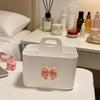 Desktop Cosmetic Organiser, Pen and Desk Organiser, Split Marker Organiser with Handle Bracket Portable Utility Fixed Container