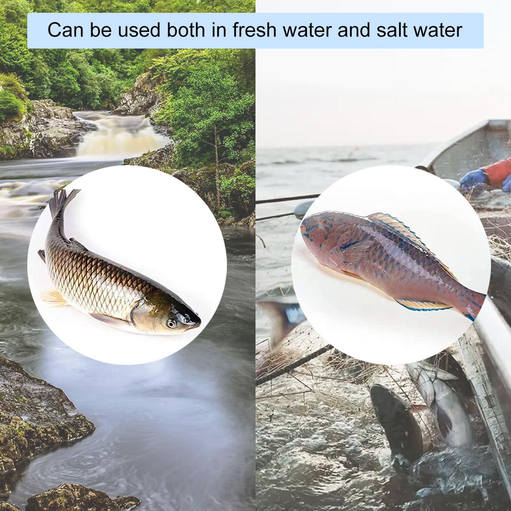 RTNLit 1600LM 16W White LED Fishing Lamp Submersible Deep Water 12-48V Fish Attraction Night Fishing 5M Cord Heavy Duty