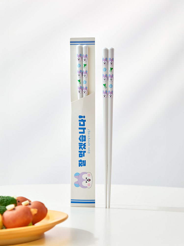 BT21 Souvenir Chopsticks (ONLY KOREA)- 7 Characters (KOYA, RJ, SHOOKY, MANG, CHIMMY, TATA, COOKY) | Official K-Pop Merchandise