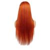European and American Fashion Orange Wig Bobo Head Medium Bangs Wig Headgear, African Front Lace Wig