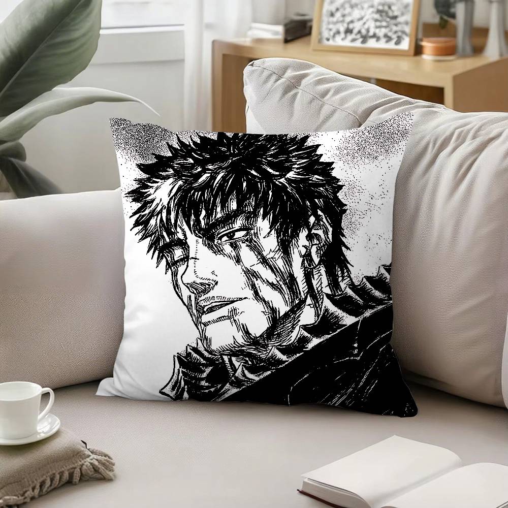 Anime BBerserkS Throw Pillow Covers Pattern Cushion Cover Suitable For Sofa Bedroom Car Pillow Cover